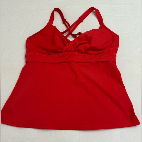 TITLE NINE ORANGE - RED METIS UNDERWIRE
TANKINI TOP SIZE 34D SUMMER BEACH RESORT - Picture 4 of 13